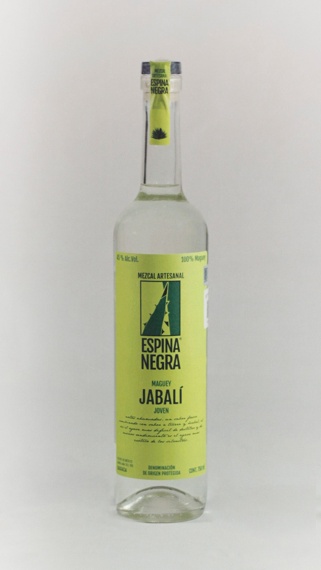 Mezcal Artesanal Espina Negra Jabali 750 ml 45°